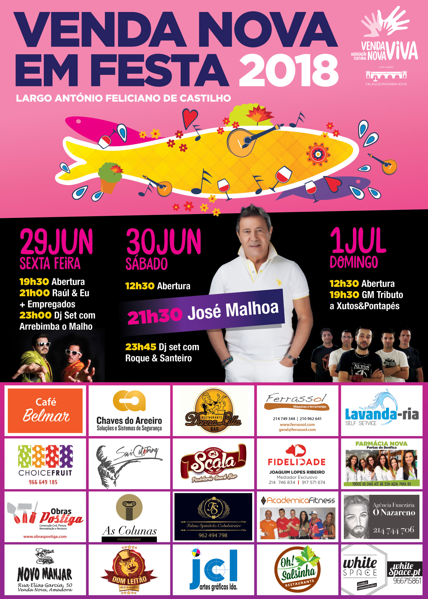 Cartaz Venda Nova em Festa 2018