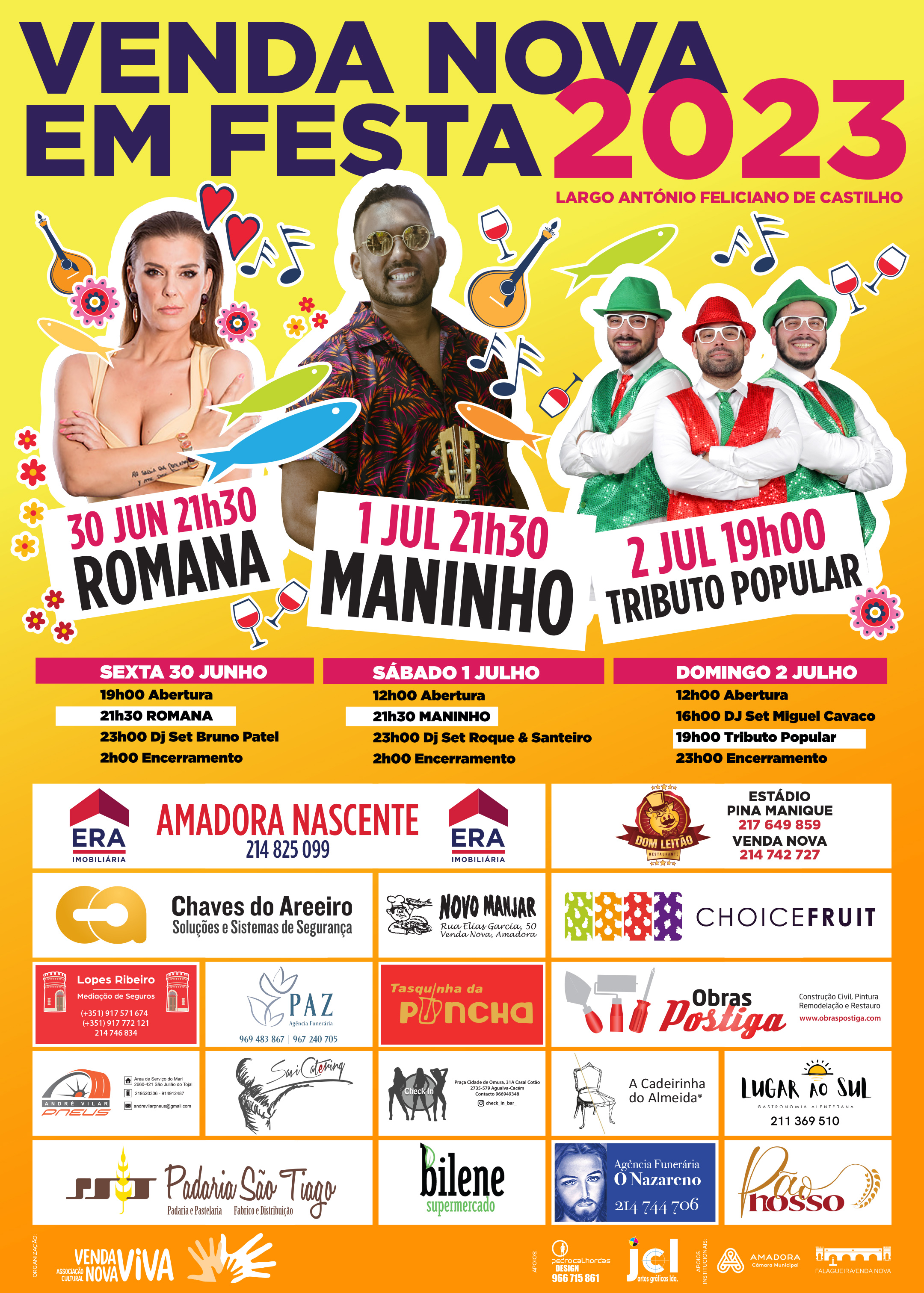 Cartaz Venda Nova em Festa 2023